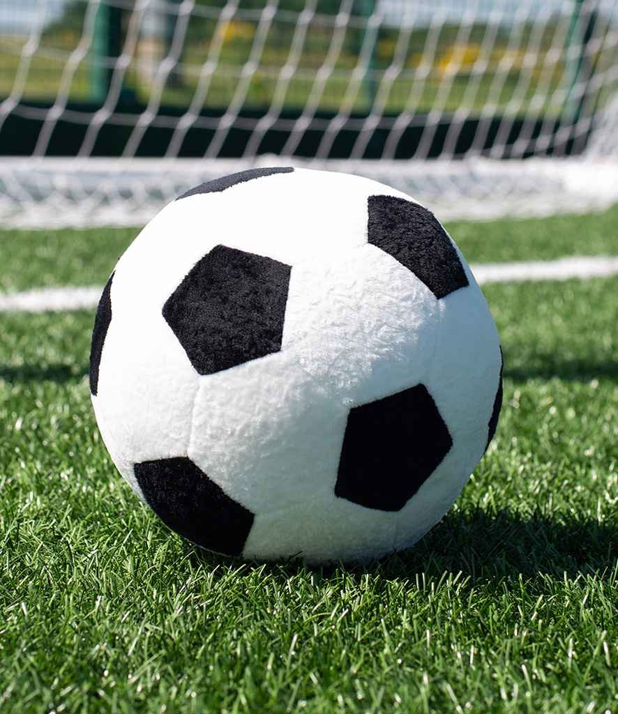 Soft Plush White And Black Football
