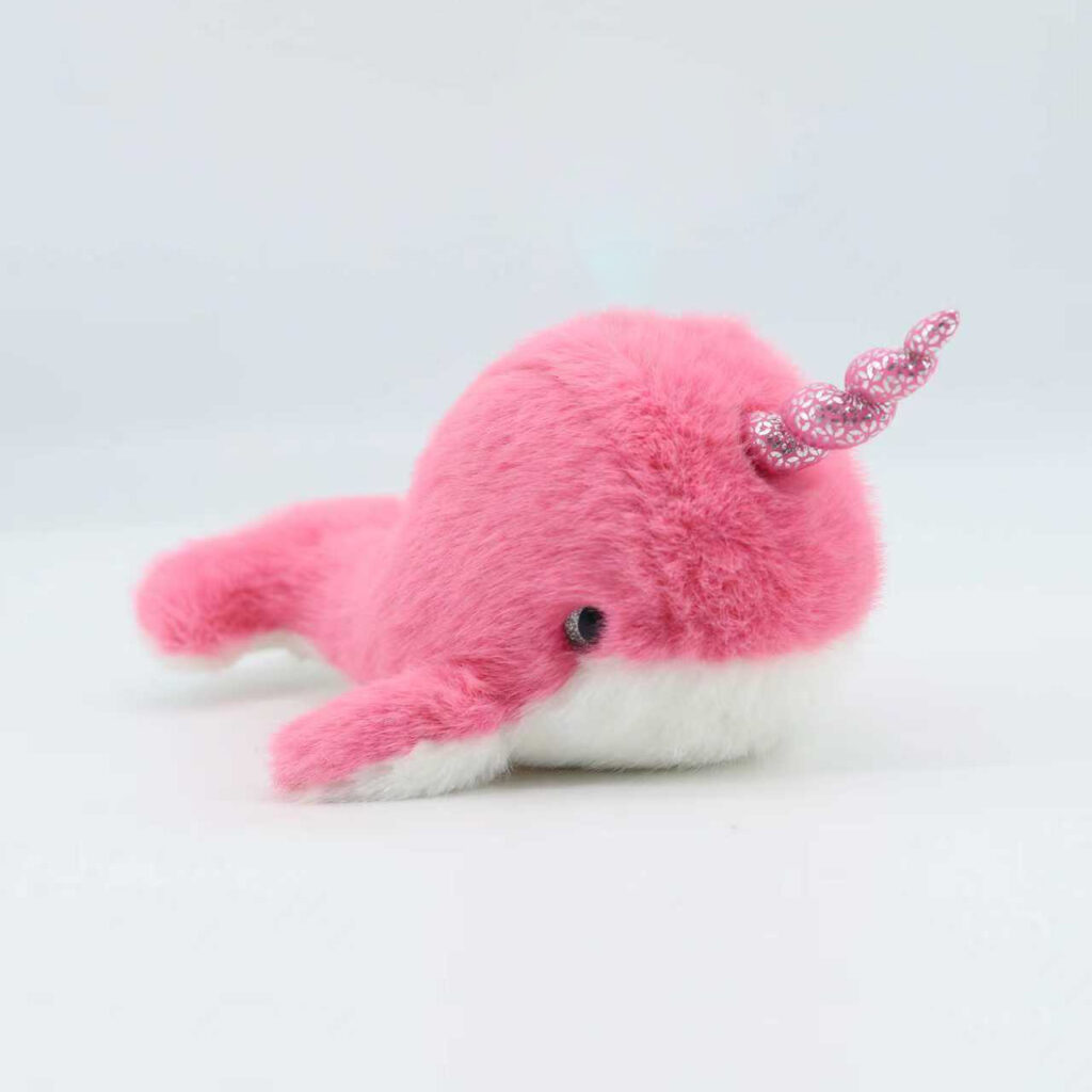 Pink Narwhal Soft Toy
