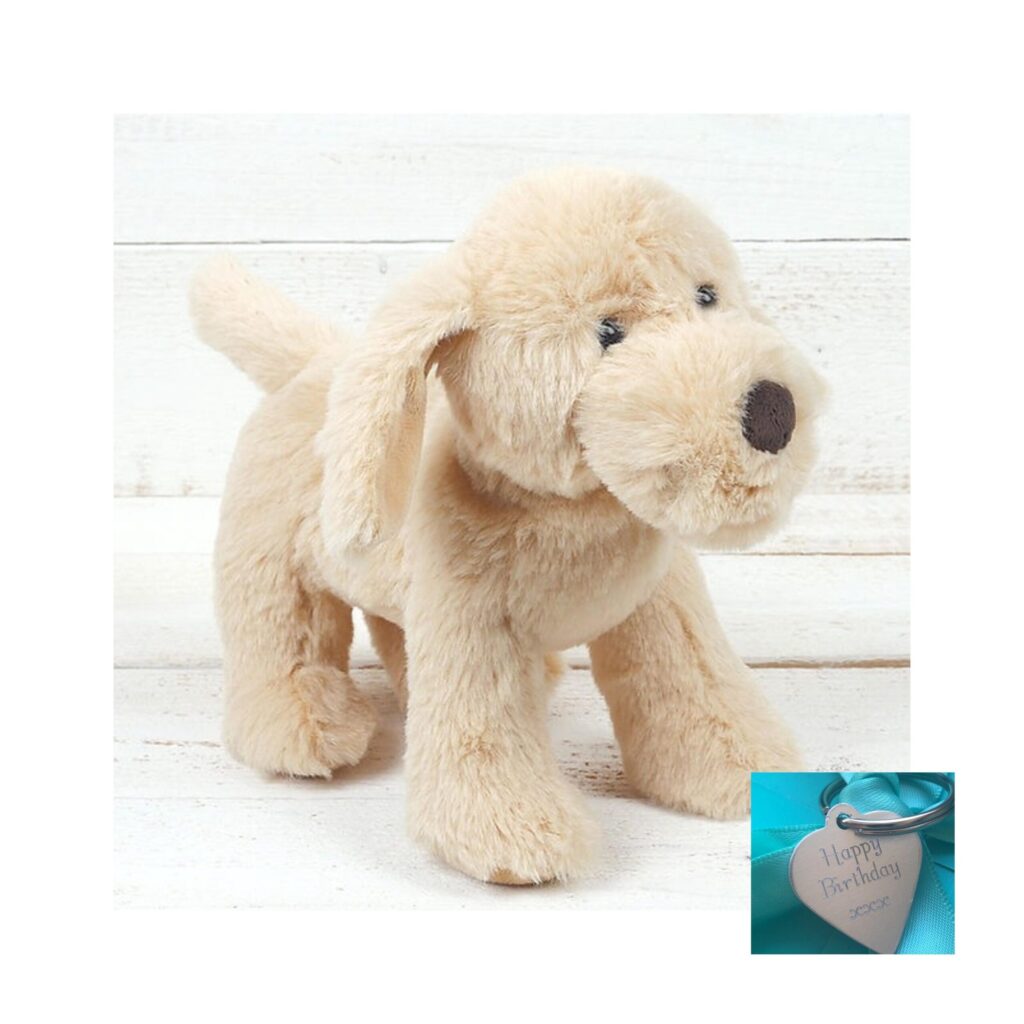 Beige Puppy Dog Plush Soft Toy