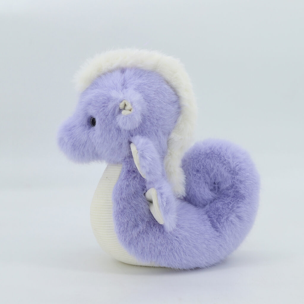 Purple Seahorse Soft Toy