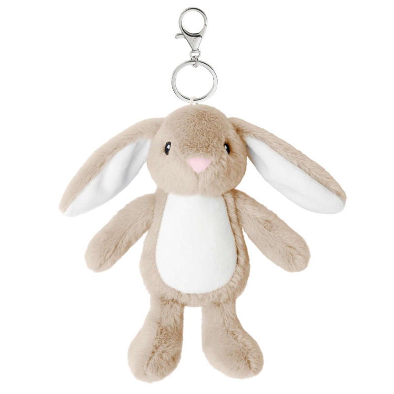 Beige Bunny Rabbit Keyring Bag Charm