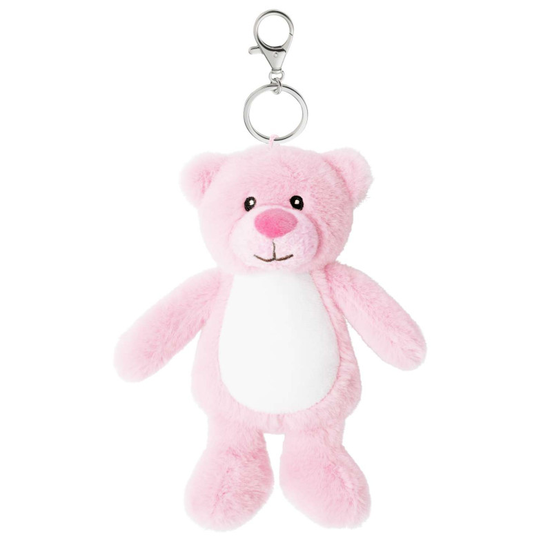 Pink Bear Keyring Bag Charm