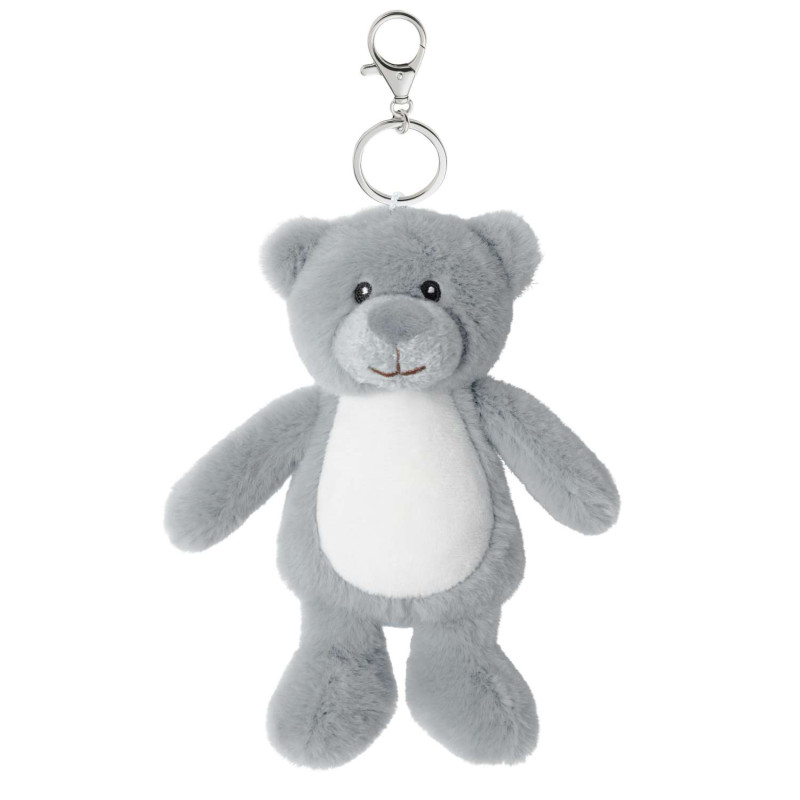 Grey Bear Key Ring Bag Charm