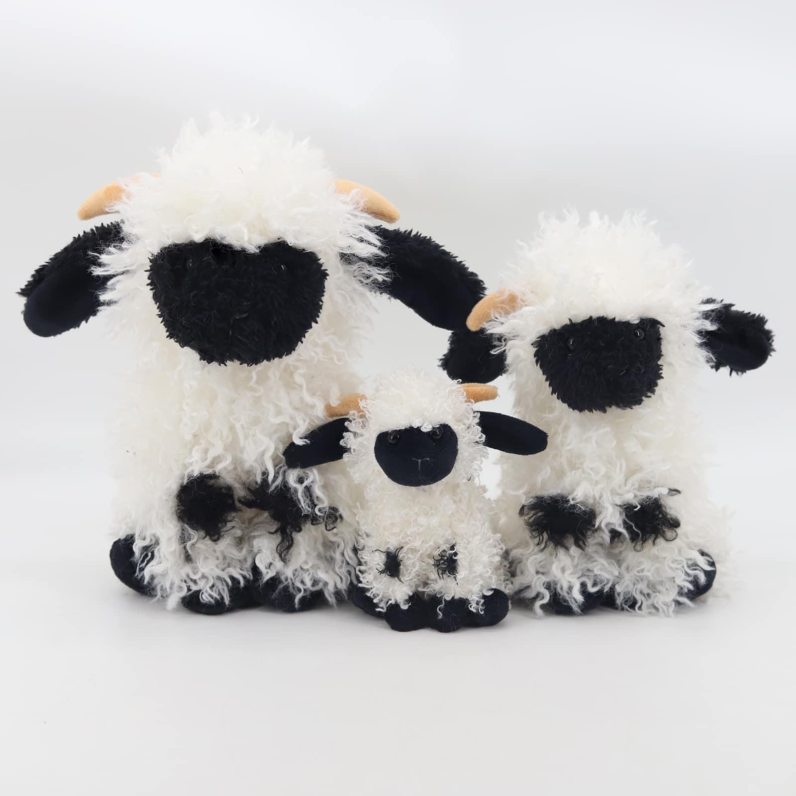 Mini Valais Sheep Plush Toy | Cute Cuddly Lamb Teddy | Small Baby Safe Soft Toy Gift | Farm Animal Plush | Easter Birthday Present - Image 5