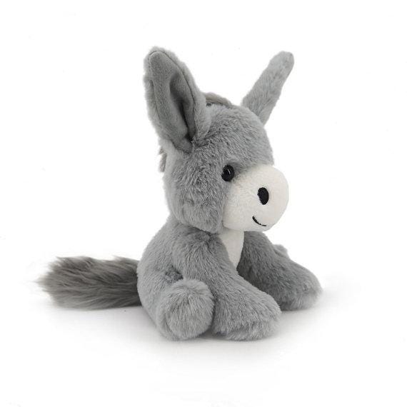 Personalised Large Donkey Plush 40cm, Soft Donkey Teddy, Stuffed Donkey Toy, Engraved Tag Gift, Baby Shower Gift, Farm Animal Keepsake - Image 4