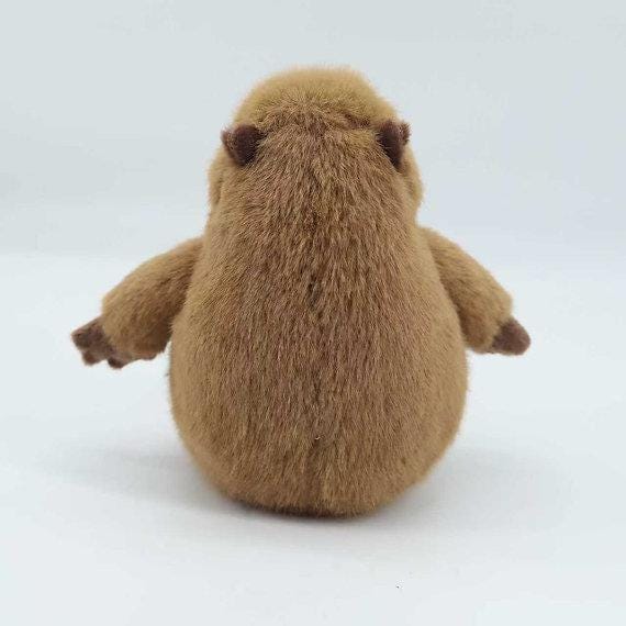 Personalised Large Capybara Plush 40cm, Cute Capybara Teddy, Soft Stuffed Animal, Engraved Tag Gift, Baby Shower Gift, Capybara Keepsake - Image 7